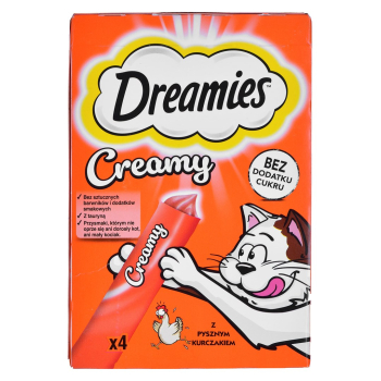 DREAMIES Creamy Kurczak - przysmak dla kota - 4x10 g