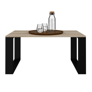 Stolik ława MODERN 90x58xH50 sonoma/czarny