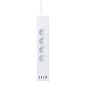 WOOX R4027 rozgałęziacz 4 x gniazdo sieciowe Wewnętrzna Biały