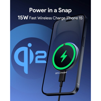 AUKEY ŁADOWARKA INDUKCYJNA MAGNETIC QI 2 15W