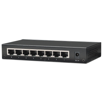 Intellinet 8-Port Fast Ethernet Office Switch Fast Ethernet (10/100) Czarny