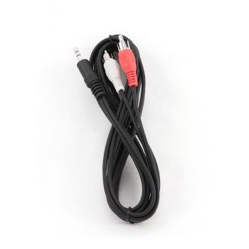 Kabel GEMBIRD CCA-458-2.5M (2x Cinch M - Mini Jack M; 2,5m; kolor czarny)