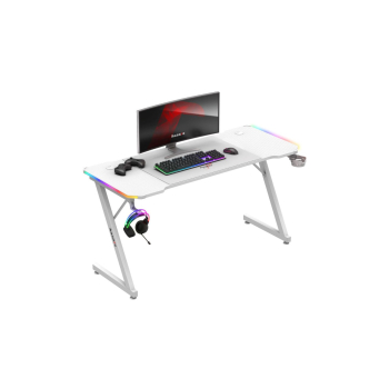 Biurko gamingowe Huzaro Hero 3.3 White  RGB