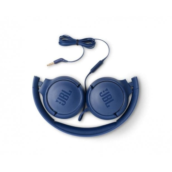 Słuchawki JBL Tune 500 (niebieskie, nauszne; z wbudowanym mikrofonem)