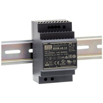 HDR ZASILACZ NA SZYNĘ DIN  60W 4.5A 85-264V AC -120-370V DC / 12V DC 3M
