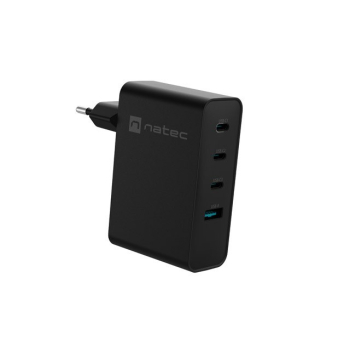 NATEC NUC-2234 ładowarka do urządzeń przenośnych Laptop, Smartfon Czarny Prąd przemienny Szybkie ładowanie Wewnętrzna