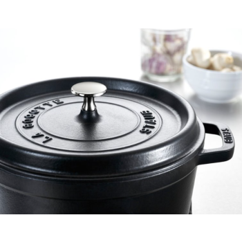 Garnek żeliwny okrągły STAUB 40500-281-0 - czarny 6.7 ltr