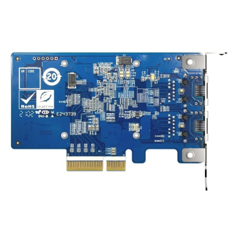 Qnap QXG-10G2T-X710, 2x 10GbE RJ-45, Intel X710, PCIe Gen3 x4