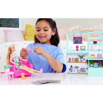 Barbie Relaks w kafejce Zestaw + lalka HKT94
