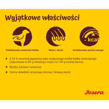 JOSERA Jagnięcina z ryżem - sucha karma dla psa - 12,5 kg