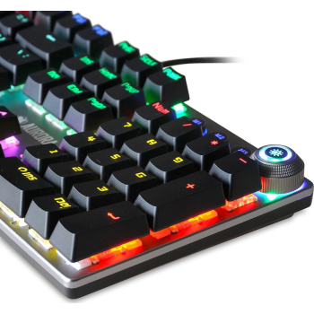 Klawiatura mechaniczna IBOX Aurora K-3 IKGMK3 (USB; (US); kolor czarny)