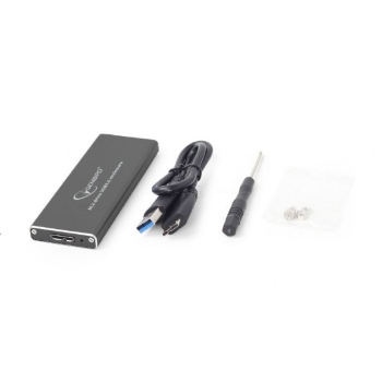 Kieszeń GEMBIRD EE2280-U3C-01 (M.2; Micro USB 3.0 B; Aluminium; kolor czarny)