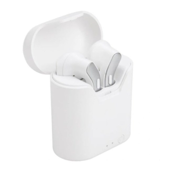 Słuchawki ART AP-TW-B2 (bezprzewodowe, z mikrofonem, TWS (microUSB) białe/srebrne)