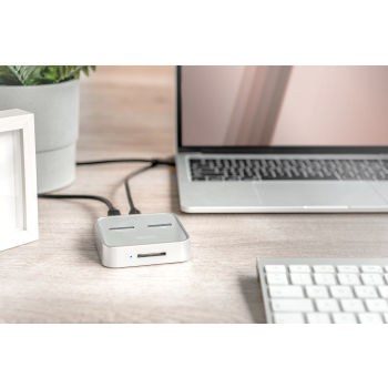 DIGITUS STACJA DOKUJĄCA DO SSD M.2 NVME + M.2 SATA Z CZYTNIKIEM KART SD EXPRESS, USB-C DA-71546