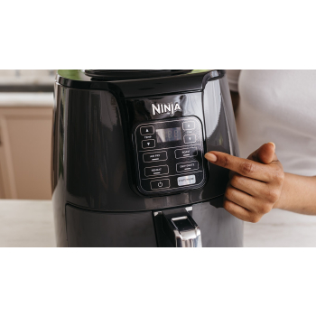 Ninja AF100 Pojedyńczy 3,8 l Autonomiczny 1550 W Frytkownica na gorące powietrze Czarny