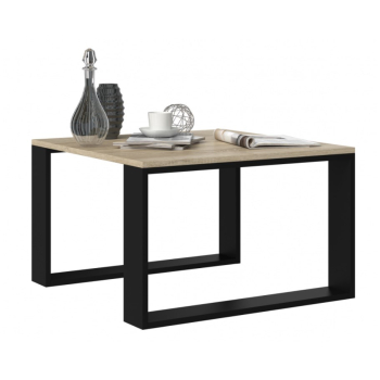 Stolik MODERN MINI 67x67xH40 sonoma/czarny