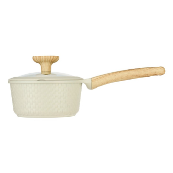 Resto Kitchenware 93800 garnek 1,3 l Okrągły Beżowy