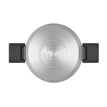 Resto Kitchenware Anser 2,5 l Okrągły Czarny, Stal nierdzewna