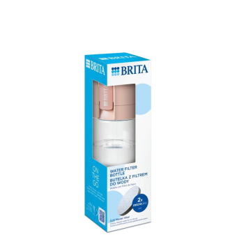 Butelka filtrująca Brita Vital pastelowa brzoskwinia 2 dyski