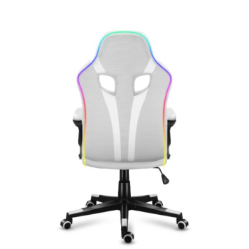 Fotel gamingowy Huzaro Force 2.5 RGB WHITE MESH