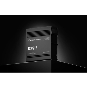 Teltonika TSW212 Zarządzany L2 Gigabit Ethernet (10/100/1000) Czarny