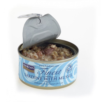 Fish4Cats Finest Sardynka z Omułkiem Zielonym 70g