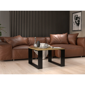 Stolik MODERN MINI 67x67xH40 artisan/czarny