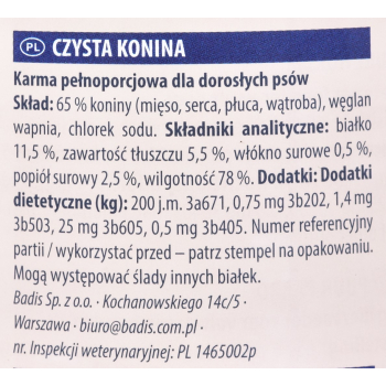 ANIMONDA GranCarno Single Protein konina - mokra karma dla psa - 800g