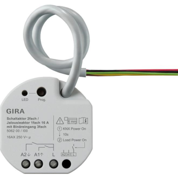 GIRA aktor przekaźnikowy/żaluzjowy 2x/1x 16 A PT KNX ONE 506200