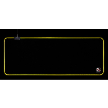 GEMBIRD PODKŁADKA POD MYSZ GAMING, Z EFEKTEM ŚWIETLNYM LED, CZARNA, ROZMIAR - L
