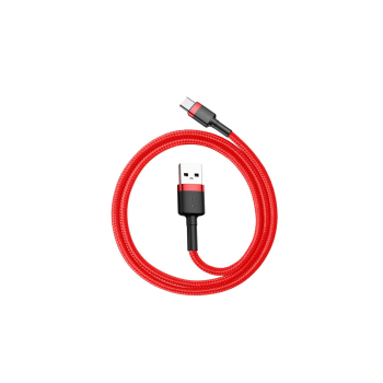 Kabel Baseus Cafule CATKLF-A09 (USB 2.0 - USB typu C ; 0,50m; kolor czerwony)