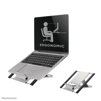 Neomounts NSLS100 stojak na laptop Półka wysięgnikowa na notebooka Srebrny 55,9 cm (22")