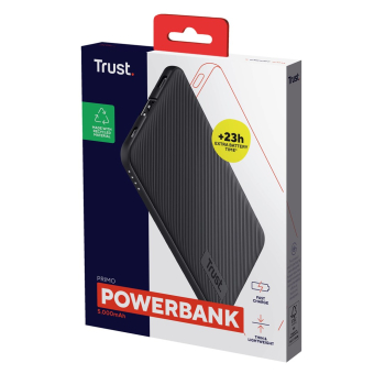 Powerbank TRUST Primo Ultra Thin Eco 5000mAh Black