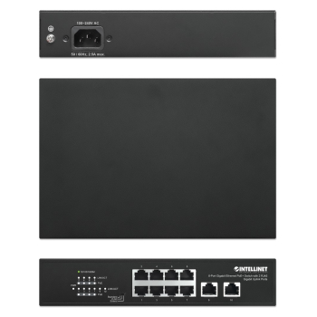 Switch giga 8P poe+ 2P uplink
