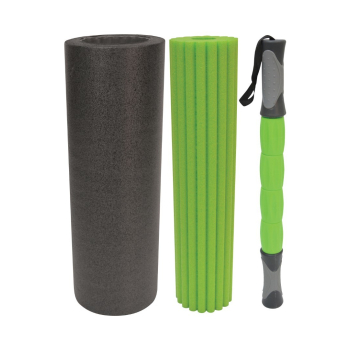 Schildkröt Fitness 3 in 1 Massage Roller Set Czarny, Zielony Pianka 1 szt.