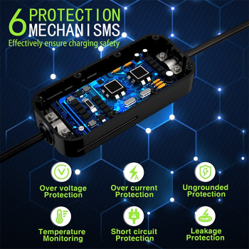 Qoltec Mobilna ładowarka EV 2 w 1 typ2, 3.5kW, 230V