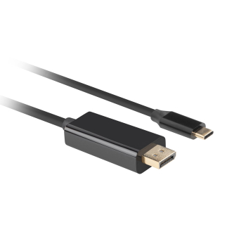 LANBERG KABEL USB-C(M)->DISPLAYPORT(M) 1M 4K 60HZ CZARNY CA-CMDP-10CU-0010-BK