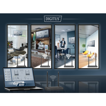 Digitus Zestaw 4K Wireless HDMI KVM Extender, 150 m