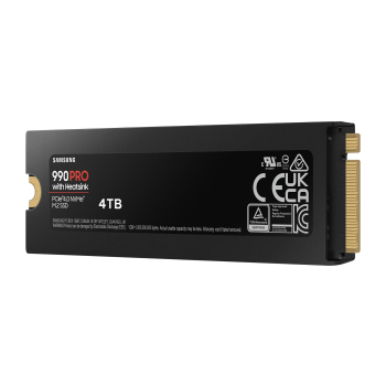SSD PCIE G4 M.2 NVME 4TB W/HS/990 PRO MZ-V9P4T0CW SAMSUNG