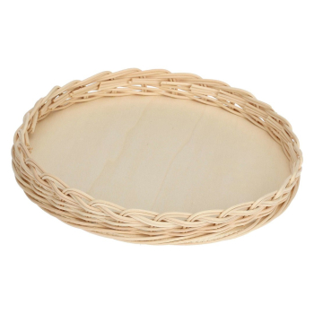 LA PORCELLANA BIANCA MIDOLLINO Wiklinowy kosz na naczynie do tarty 25 cm