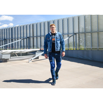 Spodnie robocze DENIM, wzmocnienia na kolanach, rozmiar XL