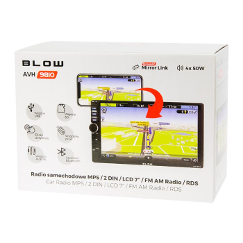 BLOW RADIO AVH-9810 2DIN 7