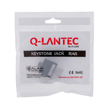 Q-LANTEC Moduł keystone RJ45 beznarzędziowy UTP kat.6