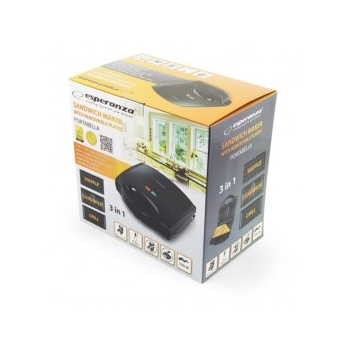 Opiekacz do kanapek Esperanza Portabella EKT006K (700W; kolor czarny)