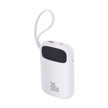 Powerbank Baseus QPow 2 10000mAh 30W 2xUSB-C (biały)