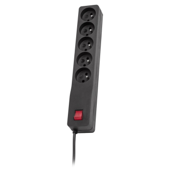 Listwa zasilająca Lestar ZX 510 G-A K.:CZ 3,0M (5 x UTE; 10 A; 3m; kolor czarny)