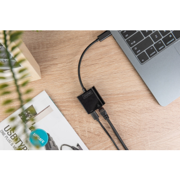 Digitus Adapter USB Type-C™ Gigabit Ethernet z obsługą Power Delivery
