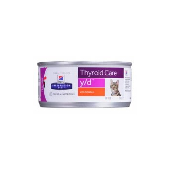 Hill's Prescription Diet Thyroid Care Feline y/d - karma dla kota z chorą tarczycą - puszka 156 g