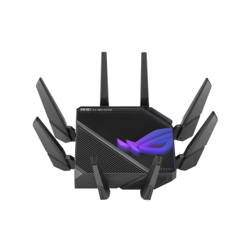 ASUS ROG Rapture GT-AXE16000 router bezprzewodowy 10 Gigabit Ethernet Trójpasmowy (2,4 GHz / 5 GHz / 6 GHz) Czarny