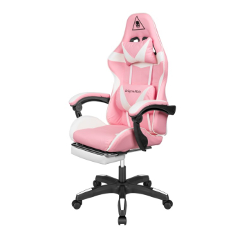 Fotel gamingowy Kruger&Matz GX-150 Biało-różowy (WYPRZEDAŻ)